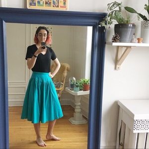 🦋 turquoise vintage skirt